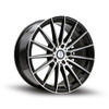 Set 4 22" Sapphire Luxury Alloys SX03-03 Black Machined Face 22x9 5x115 20mm