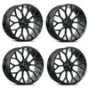 Set 4 19" Dolce Performance Pista 19x9.5 5x120 40mm Wheels Gloss Black Rims