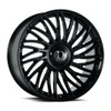24" Dolce Luxury Sesto 24x10 6x135 6x5.5 35mm Glossy Black w Floating Cap Wheel