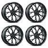 Set 4 19" Dolce Performance Aria 19x8.5 5x112 28mm Wheels Gloss Black Rims