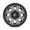Fuel 1PC D784 Unit 17x9 5x5.0 Gunmetal With Matte Black Ring Wheel 17" -12mm Rim