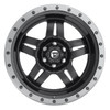 16" Fuel D557 Anza 16x8 6x5.5 Matte Black Gunmetal Ring Wheel 1mm For Chevy GMC