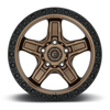 Fuel 1PC D699 Kicker 17x9 5x5.0 Matte Bronze Black Bead Ring Wheel 17" -12mm Rim