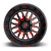 Fuel  D612 Stroke 18x9 6x135 6x5.5 Gloss Black Red Tinted Clear Wheel 18" 20mm Fuel  D612 Stroke 18x9 6x135 6x5.5 Gloss Black Red Tinted Clear Wheel 18" 20mm