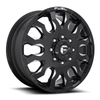 20" Fuel D673 Blitz 20x8.25 8x6.5 Gloss Black Milled 105mm Front Dually Wheel 20" Fuel D673 Blitz 20x8.25 8x6.5 Gloss Black Milled 105mm Front Dually Wheel