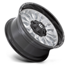 20" Fuel D798 Arc 20x10 6x135 6x5.5 Silver Brushed Milled Black Lip Wheel -18mm
