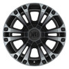 Set 4 XD XD851 Monster 3 20x9 6x135 6x5.5 Satin Black Gray Tint Wheels 20" 0mm