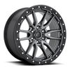 17" Fuel D680 Rebel 17x9 6x5.5 Matte Gunmetal Black Bead Ring Truck Wheel -12mm Offroad SUV Rim
