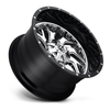 Fuel 2PC D211 Triton 20x10 8x6.5 Chrome Plated Gloss Black Lip Wheel 20" -19mm