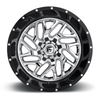 Fuel 2PC D211 Triton 20x10 8x6.5 Chrome Plated Gloss Black Lip Wheel 20" -19mm
