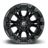 Fuel 1PC D560 Vapor 17x9 5x4.5 5x5.0 Matte Black Wheel 17" -12mm Rim