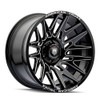 Set 4 22" American Truxx Evolution Gloss Black Milled 22x12 Wheels 6x135 -44mm