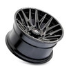 Set 4 22" American Truxx Evolution Gloss Black Milled 22x12 Wheels 6x135 -44mm