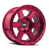 20" Dirty Life Compound Crimson Candy Red 20x10 Wheel 8x6.5 Lifted Rim -25mm