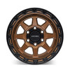 Set 4 17" Mayhem Ridgeline 17x8.5 6x5.5 -6mm Satin Bronze Lifted Truck SUV Rims