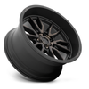 17" Fuel 1PC D762 Clash 17x9 6x5.5 Matte Black Double Dark Tint Wheel 1mm Rim