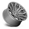 Fuel  D713 Rage Platinum 24x12 8x170 Brushed Gun Metal Tinted Wheel 24" -44
