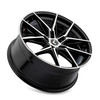 20" Kraze Evolve Gloss Black Machined 20x9 Wheel 5x120 35mm Rim