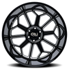 Cali Off-Road Auburn 20x9 8x170 -12mm Gloss Black Milled Truck Wheel 9117-2970BM