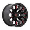 Fuel  D823 Flame 22x10 6x135 Gloss Black Milled Candy Red Wheel 22" -18mm