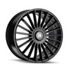 Set 4 22" Touren TR10 Gloss Black 22x9 6x135 6x5.5 20mm Wheels w Floating Caps
