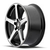 20" Touren TF96 Gloss Black Machined 20x9 Wheel 5x120 Rim 35mm