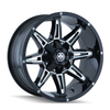 Set 4 18" Mayhem Rampage Gloss Black Milled 18x9 Wheels 8x170 Lifted Rims -12mm
