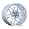 18" Motegi MR158 Tsubaki Hyper Silver W/ Machined Lip 18x9.5 Wheel 5x120 35mm