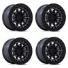 Set 4 Black Rhino BR016 Tusk 17x8.5 Matte Gunmetal Wheels 6x5.5 17" 0mm Rims