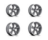 Set 4 17" Boyd Coddington BC1GM Junkyard Dog 17x7 Wheels 5x4.75 00mm Rims