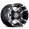 Fairway Alloys FA123 Prestige 10x7 4x4.0 Gloss Black Machined Wheel 10" -25mm