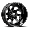 Fuel Mono DD39 FF39D 22x8.25 8x200 Gloss Black Milled Wheel 22" -202mm Rim