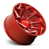 Fuel 1PC D754 Reaction 17x9 5x4.5 5x5.0 Candy Red Milled Wheel 17" 1mm Rim