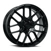 Set 4 20" Katana Wheels KR04 20x8.5 5x108 5x4.5 40mm Wheels Glossy Black Rims