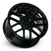Set 4 20" Katana Wheels KR04 20x8.5 5x108 5x4.5 40mm Wheels Glossy Black Rims