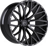 Set 4 20" TIS 566BM Gloss Black Milled 20x9 Wheels 6x5.5 0mm Truck Suv Rims