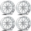 Set 4 24" Axe Wheels Atlas Chrome 24x12 Wheels 8x170 -44mm Lifted For Ford Rims