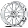 Set 4 24" Axe Wheels Atlas Chrome 24x12 Wheels 8x170 -44mm Lifted For Ford Rims