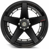 24" 4PLAY 4PF5 Matte Black Center Gloss Black Barrel 24x14 Wheel 8x170 -76mm Rim