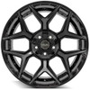 Set 4 22" 4PLAY 4P06 Black Brushed Face & Tinted Clear 22x12 6x5.5 6x135 -44mm