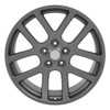 Set 4 22" OE Wheels DG51 Gunmetal 22x10 Wheels 5x5.5 Rims 25mm For Ram Chrysler