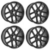 Set 4 22" OE Wheels DG51 Gloss Black 22x10 Wheels 5x5.5 Rims 25mm For Ram Dodge