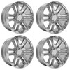 Set 4 20" OE Wheels CV99 Chrome 20x9 Wheels 6x5.5 Rims 31mm For Chevy GMC