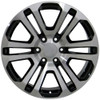 Set 4 20" OE Wheels CV99 Black Machined 20x9 Wheels 6x5.5 Rim 31mm For Chevy GMC