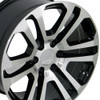 Set 4 20" OE Wheels CV99 Black Machined 20x9 Wheels 6x5.5 Rim 31mm For Chevy GMC