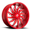 Fuel 1PC D745 Saber 22x12 6x135 Candy Red Milled Wheel 22" -44mm Rim