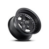 15" Center Line Telstar 2.0 Satin Black Center Black Lip 15x7 Wheel 5x4.5 -06mm