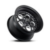 15" Center Line Rev 2.0 Satin Black Center Milled Windows 15x7 5x4.5 -06mm Wheel
