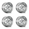 Set 4 15" Center Line Rev 2.0 Polish Center Polished Lip 15x8 Wheels 5x4.75 00mm
