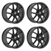 Set 4 18" Fondmetal Iupiter Gloss Black 18x8 Wheels 5x112 34mm Rims